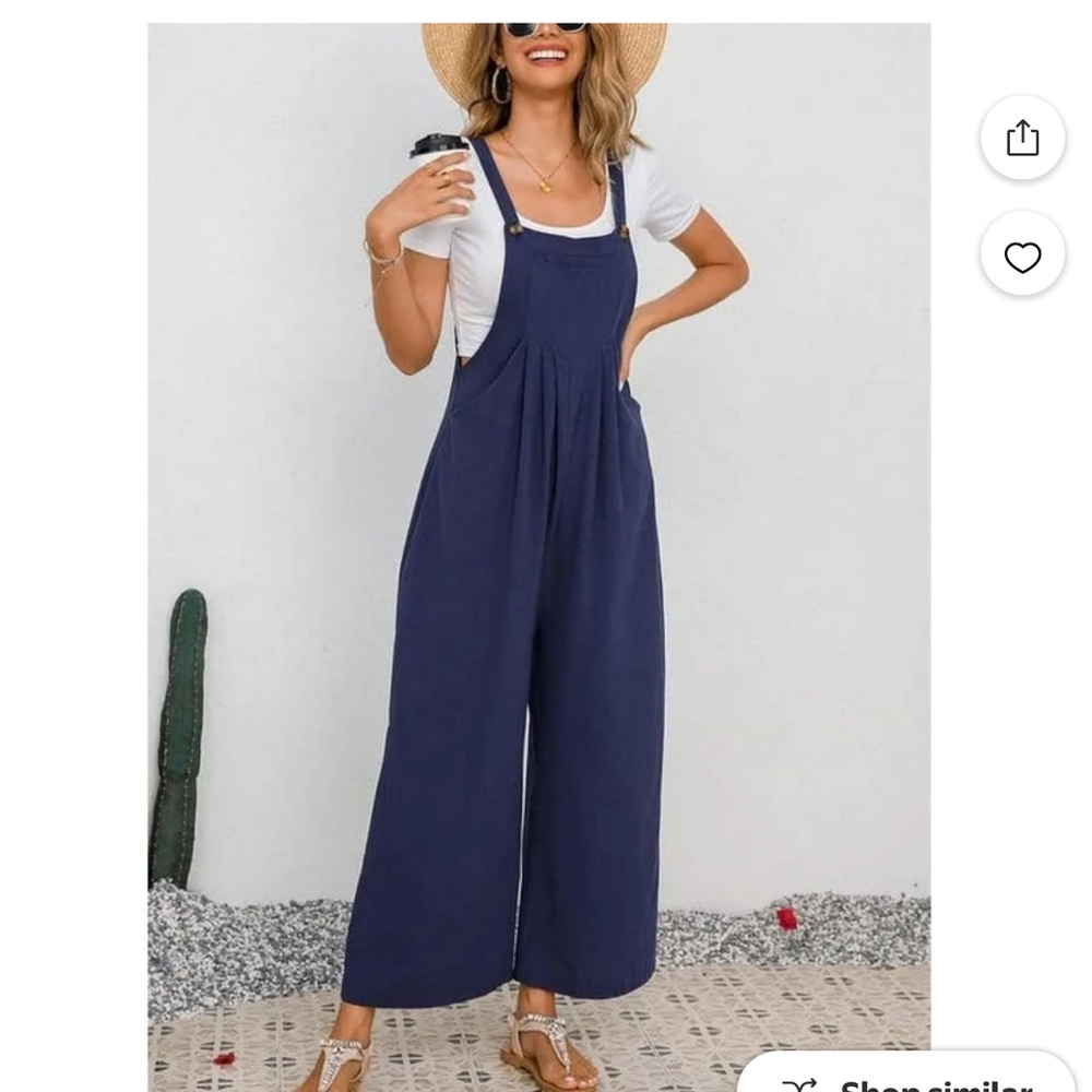 Women's Navy Jumpsuit